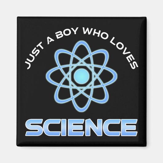 Just A Boy Who Loves Science マグネット (正面)