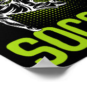 Just A Boy Who Loves Soccer Player Boys Kids  ポスター (角)