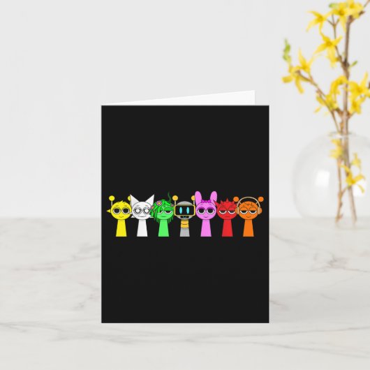 Just A Boy Who Loves Sprunky Funny Sprunky Game カード (黄色い花)