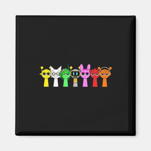 Just A Boy Who Loves Sprunky Funny Sprunky Game  マグネット (正面)