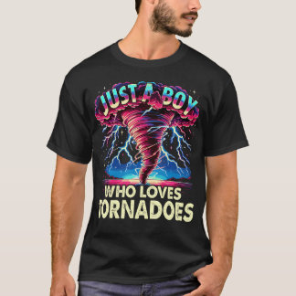 Just A Boy Who Loves Tornadoes Meteorology Storm C Tシャツ