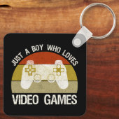 Just A Boy Who Loves Video Games キーホルダー (裏面)