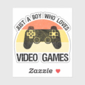 Just A Boy Who Loves Video Games シール (シート)