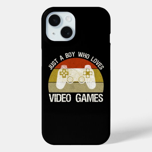 Just A Boy Who Loves Video Games Case-Mate iPhoneケース (裏面)