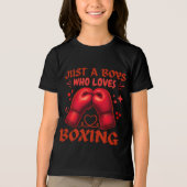 just a boys who loves boxing トライブレンドTシャツ (正面)