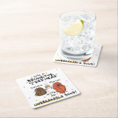 "Just a Brunette and a Red Head"コースター スクエアペーパーコースター (インサイチュ)