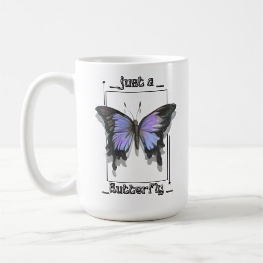  just a Butterfly  コーヒーマグカップ (左)