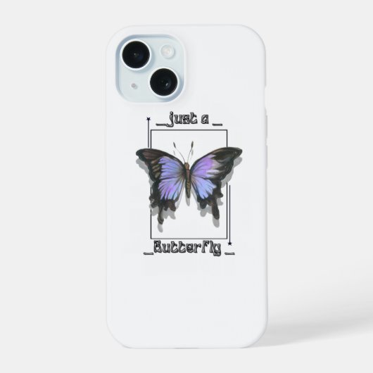 Just a Butterfly  iPhone 15ケース (裏面)