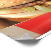 Just a classic hamburger ポスター (角)