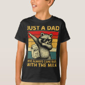 Just A Dad Who Always Came Back Men Fathers Day Da Tシャツ (正面)