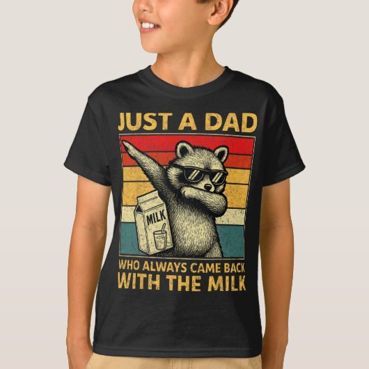 Just A Dad Who Always Came Back Men Fathers Day Da Tシャツ (正面)