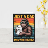 Just A Dad Who Always Came Back With The Milk Sasq カード (黄色い花)