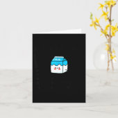 Just A Dad Who Always Comes Back With The Milk Fat カード (黄色い花)