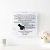 Just A Dog引用文 – ブラックラブラドール犬愛好家 スクエア壁時計 (ホーム)