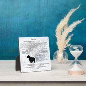 Just A Dog引用文 – ブラックラブラドール – ドッグ恋人引用文 フォトプラーク (インサイチュ)