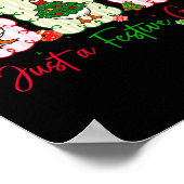 Just A Festive Goose Christmas Holiday Funny Silly ポスター (角)