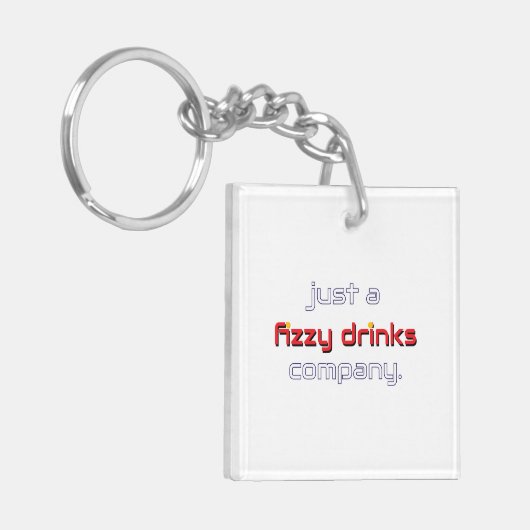 Just a Fizzy Drinks Company Keychain キーホルダー (正面左)
