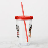 JUST A GIRL，ブックラバーフローラブッ読クス アクリルタンブラー (左)