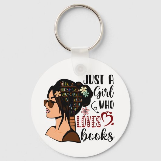 JUST A GIRL，ブックラバーフローラブッ読クス キーホルダー (正面)