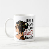 JUST A GIRL，ブックラバーフローラブッ読クス コーヒーマグカップ (左)