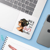 JUST A GIRL,ブックラバーフローラブッ読クス シール (ノートパソコンとiPhone)