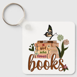 JUST A GIRL，ブックラバーフローラブッ読ク's，ブック キーホルダー