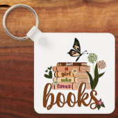 JUST A GIRL，ブックラバーフローラブッ読ク's，ブック キーホルダー (正面)
