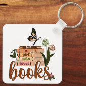 JUST A GIRL，ブックラバーフローラブッ読ク's，ブック キーホルダー (裏面)