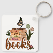 JUST A GIRL，ブックラバーフローラブッ読ク's，ブック キーホルダー (裏面)