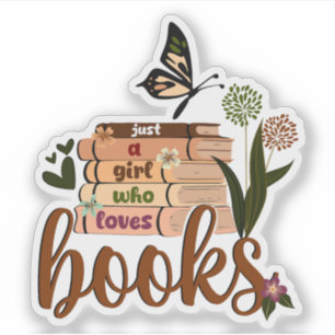 JUST A GIRL,ブックラバーフローラブッ読ク's,ブック シール