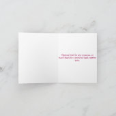 Just a Girl and her dachshund Dog Card カード (内部)