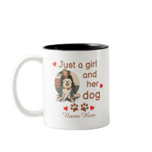 Just A Girl And Her Dog Personalized Name