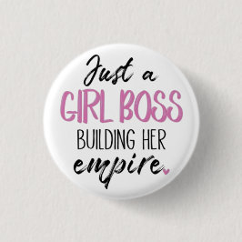 Just a Girl Boss | Motivational Pin Button 缶バッジ