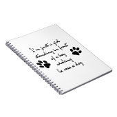 Just a Girl Dog Lover Dog Momかわいいおもしろい引用文 ノートブック (右側)