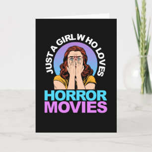 Just A Girl Horror Movies Halloween カード
