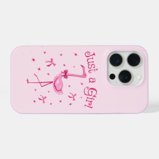 “‘Just a Girl’ iPhoneケース (裏面横)