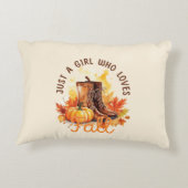 Just A Girl Love A Girl秋- Cozy Autumn Vibes アクセントクッション (裏面)
