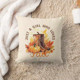 Just A Girl Love A Girl秋- Cozy Autumn Vibes クッション