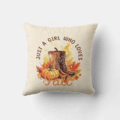 Just A Girl Love A Girl秋- Cozy Autumn Vibes クッション (裏面)