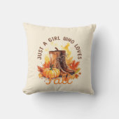 Just A Girl Love A Girl秋- Cozy Autumn Vibes クッション (正面)
