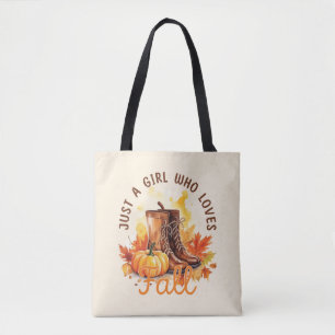 Just A Girl Love A Girl秋- Cozy Autumn Vibes トートバッグ