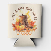 Just A Girl Love A Girl秋- Cozy Autumn Vibes 缶クーラー (正面)