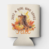 Just A Girl Love A Girl秋- Cozy Autumn Vibes 缶クーラー (裏面)