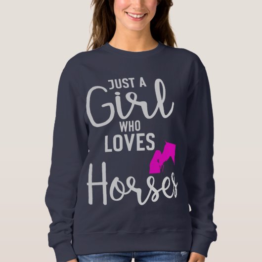 Just a Girl Loves Hormes Sweatshirt スウェットシャツ (正面)