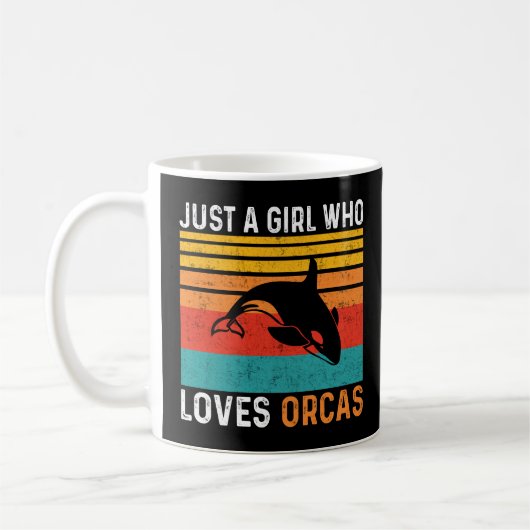Just a Girl Loves Orcas 2024 コーヒーマグカップ (左)