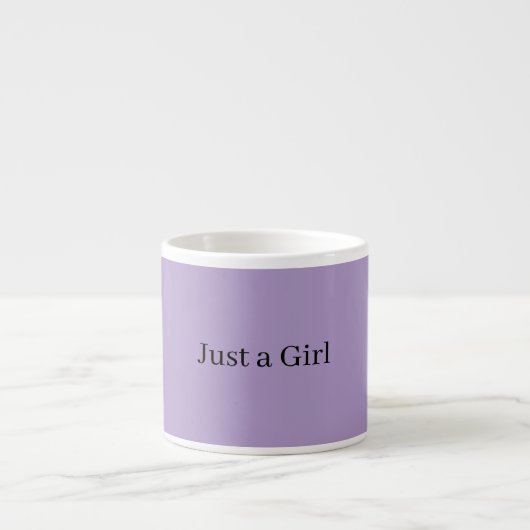just a girl mug エスプレッソカップ (正面)