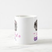 Just a Girl Mug – Cute Sad Hamster  コーヒーマグカップ (中央)