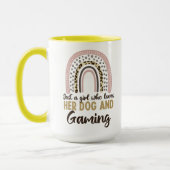 Just a Girl that love her Dog and Gaming マグカップ (左)