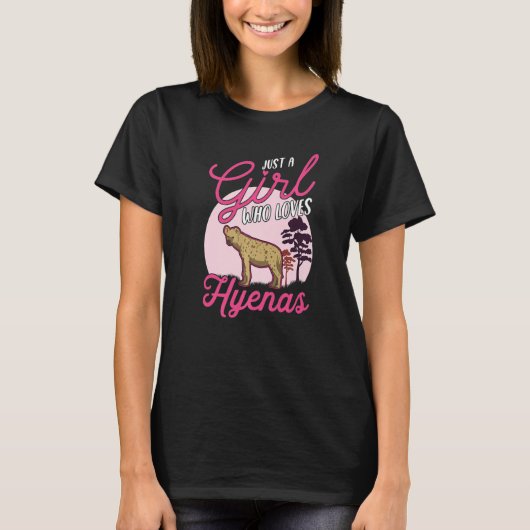 Just a Girl that love Hyenas Premium Tシャツ (正面)