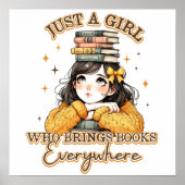 Just a Girl Who Brings Books Everywhere  ポスター (正面)